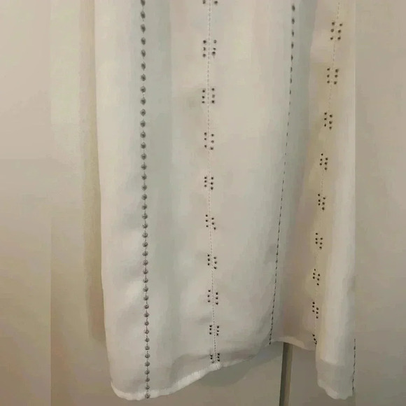 White House Black Market White Bohemian Blouson Dress Sz S - Picture 7 of 9